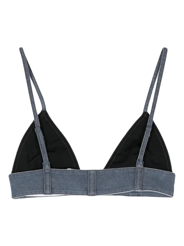 ALEXANDER WANG Women Trompe Loeil Denim Bra Top