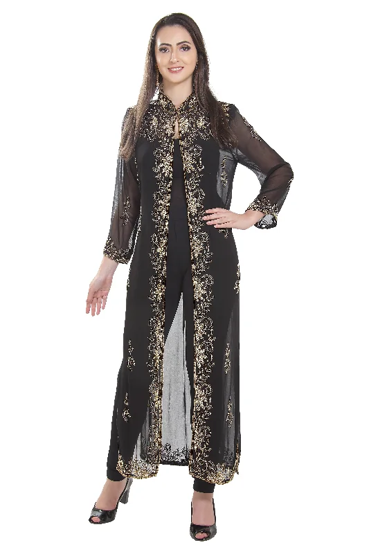 Arabian Dress Long Overcoat Jacket HandMade Cardigan