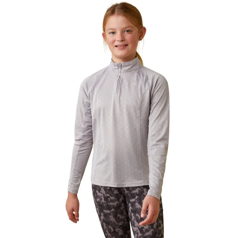 Ariat Kids Sunstopper 2.0 Team 1/4 Zip Baselayer Top