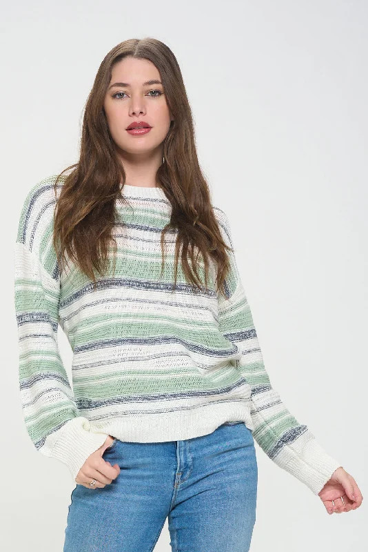 Aurora Meadow Striped Sweater