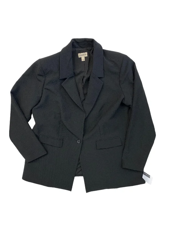 Black Blazer Open Edit, Size 1x