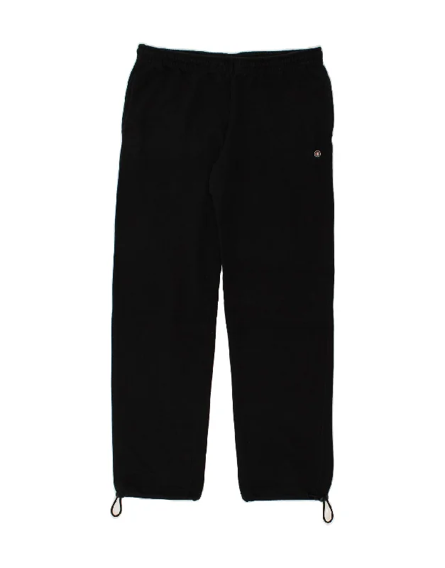 CHAMPION Womens Tracksuit Trousers UK 20  2XL Black Cotton