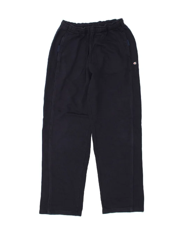 CHAMPION Womens Tracksuit Trousers XL Navy Blue Cotton