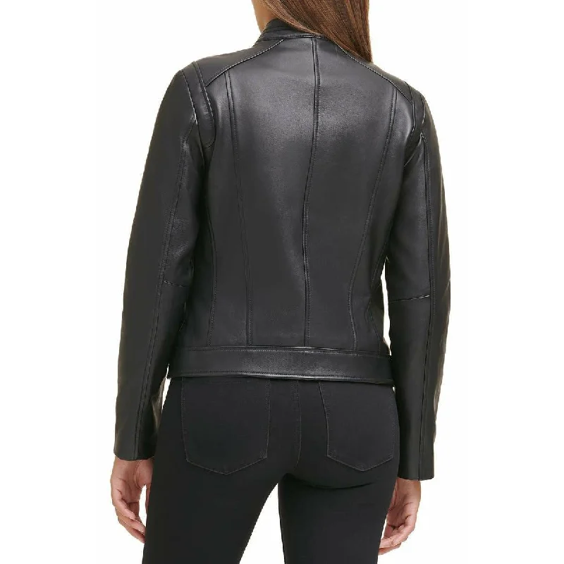 Cole Haan Women's Racer Leather Jacket