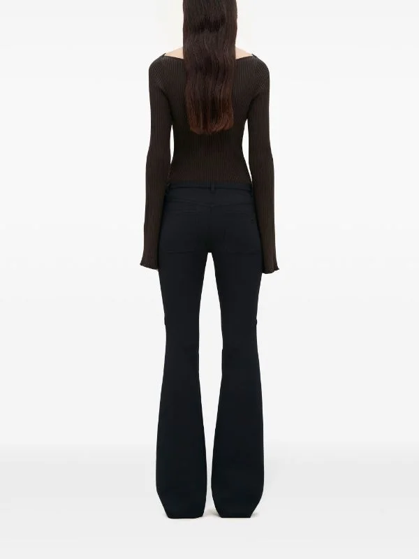 COURRÈGES Women Ellipse Zipped Twill Pants