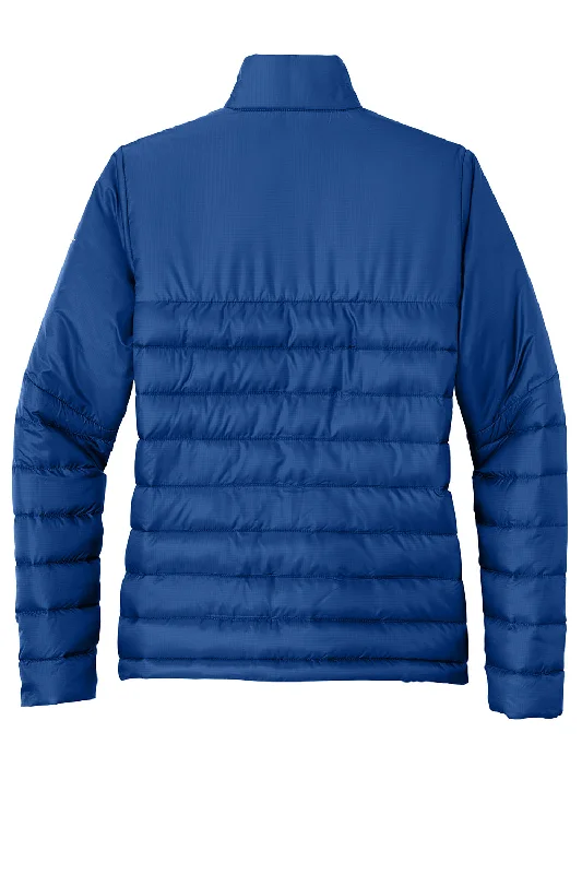 Eddie Bauer Womens Water Resistant Quilted Full Zip Jacket - Cobalt Blue