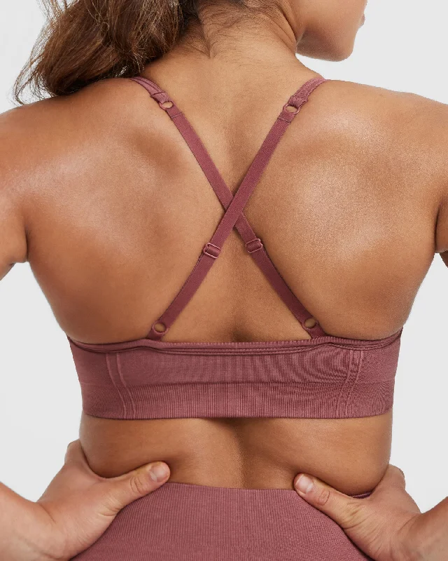 Effortless Strappy Bralette | Berry