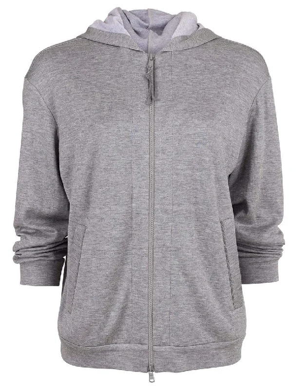 Hooded Zip-Up Spa Jacket