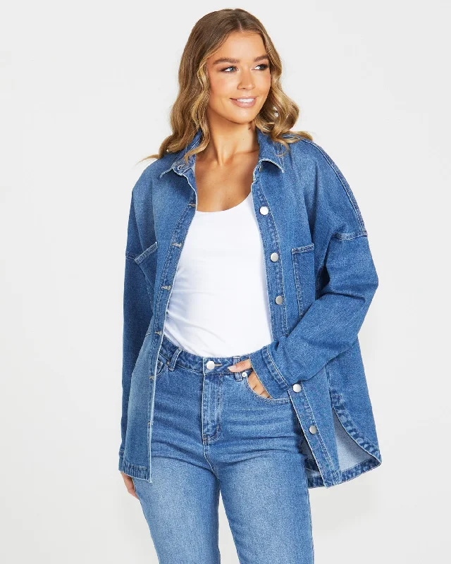 Jasmine Denim Jacket - 80 Vintage Wash