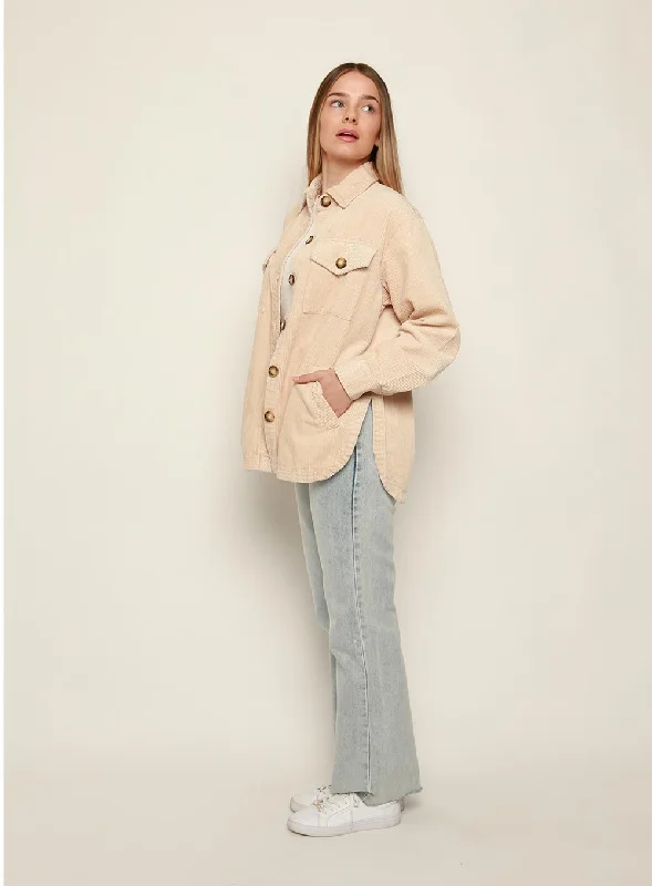 Keiren Cord Jacket-CAMEL