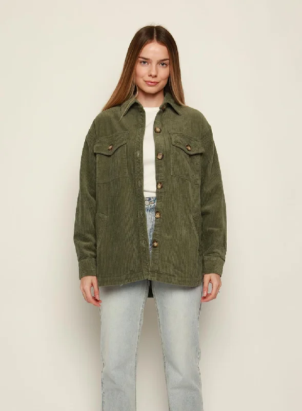 Keiren Cord Jacket-MOSS