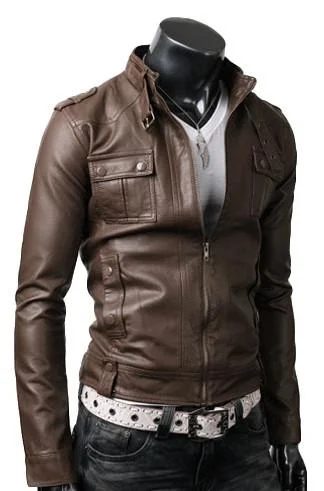 Light Brown Strap Pocket Jacket