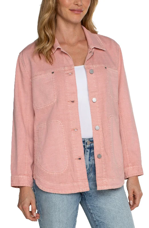 Liverpool Shirt Jacket (rose blush)