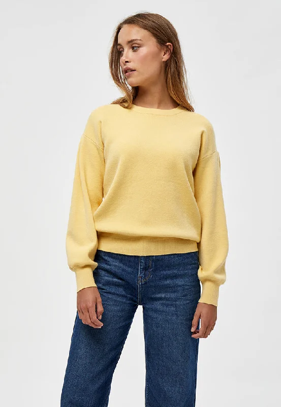 MSLupi Knit Pullover - Yellow Straw