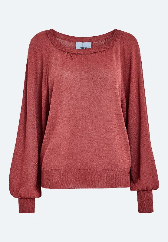 MSHelna Knit Pullover - Barn Red Met.