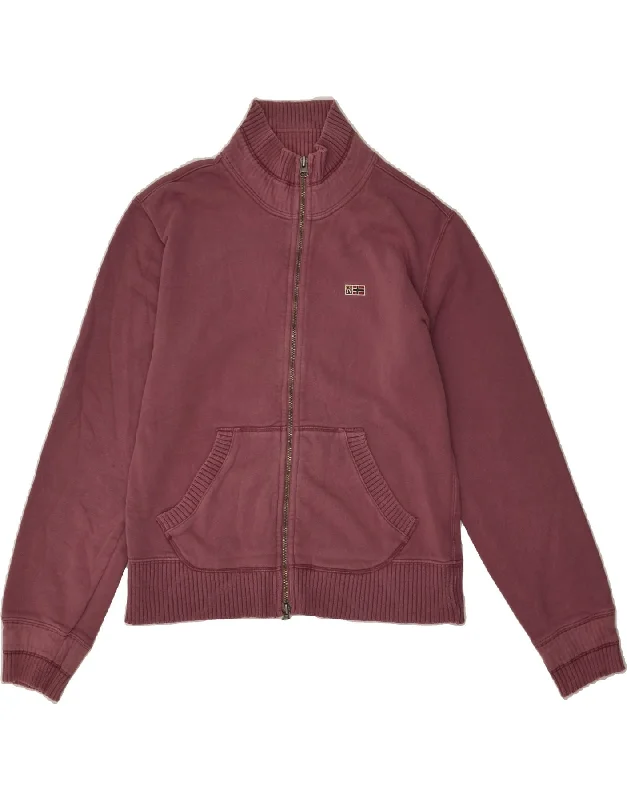 NAPAPIJRI Womens Tracksuit Top Jacket UK 18 XL Burgundy Cotton