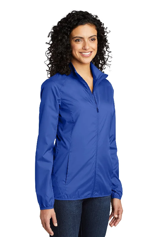 Port Authority Womens Zephyr Wind & Water Resistant Full Zip Jacket - Stratus Grey - Closeout