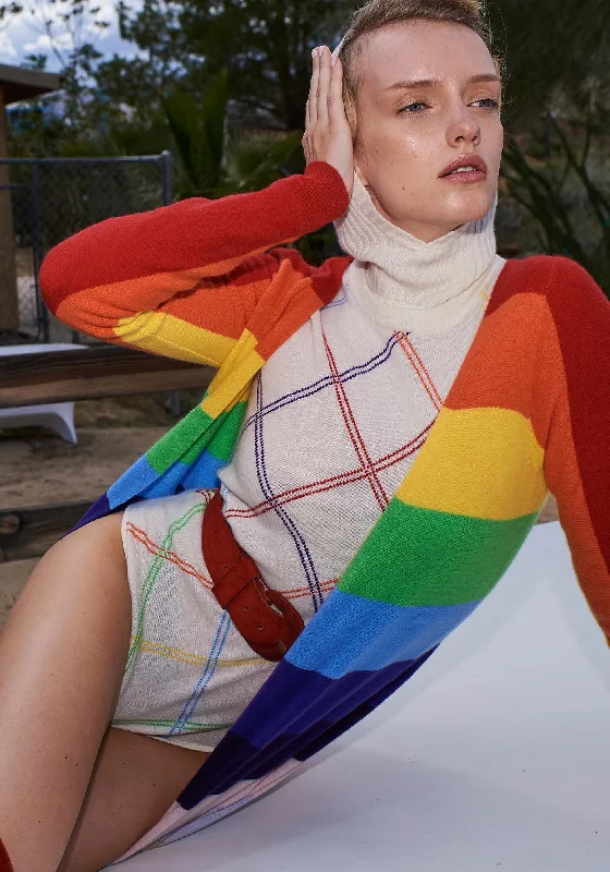 Rainbow Striped Pricus Cardigan