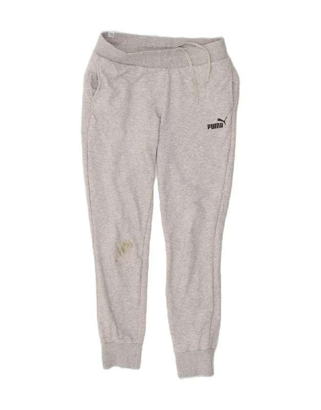 PUMA Womens Tracksuit Trousers Joggers UK 14 Medium Grey