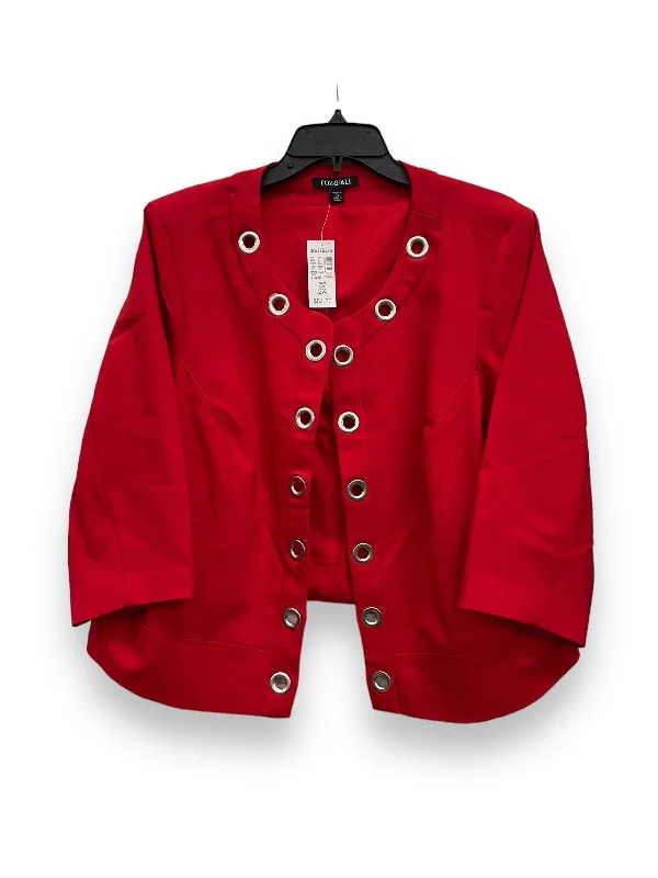 Red Blazer Roz And Ali, Size 2x