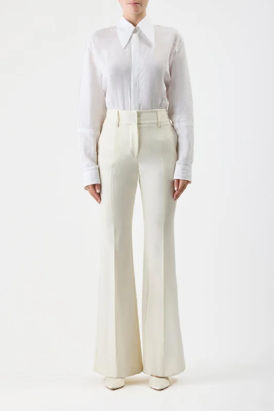 Rhein Pant in Ivory Sportswear Wool