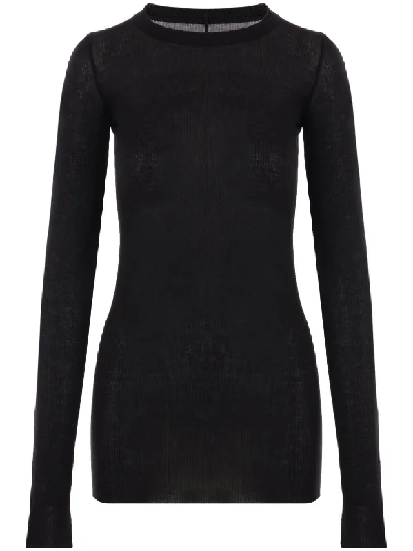 RICK OWENS Women Rib Long-Sleeve Top