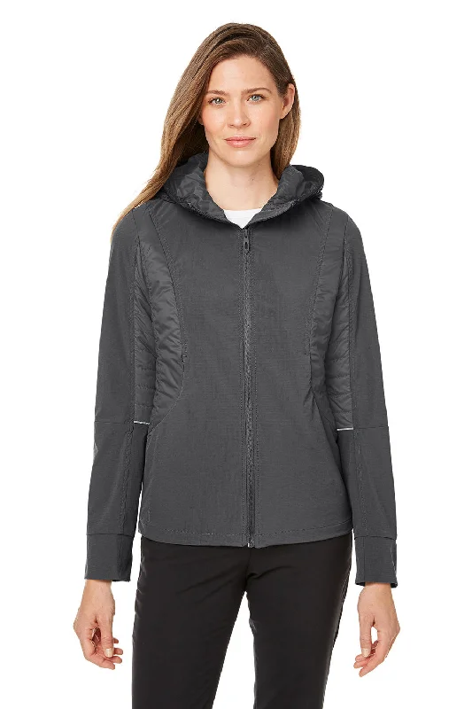 Spyder Womens Powerglyde Full Zip Hooded Jacket - Polar Grey