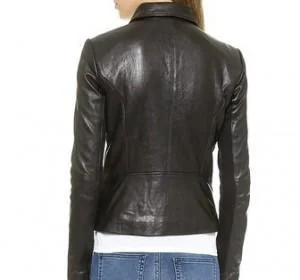 Super Mega Women Classic Black Leather Jackets