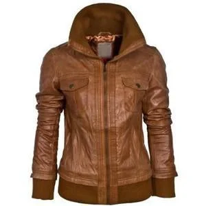 Super Mekkway Women Bomber Leather Jackets