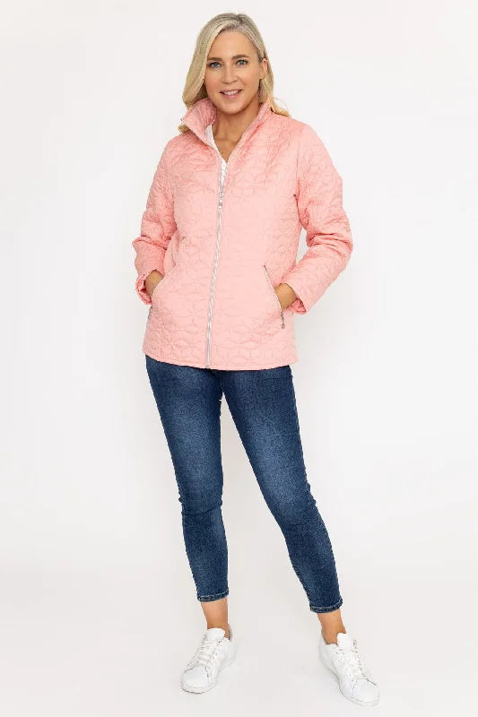 Ultrasonic Quilt Jacket in Pink