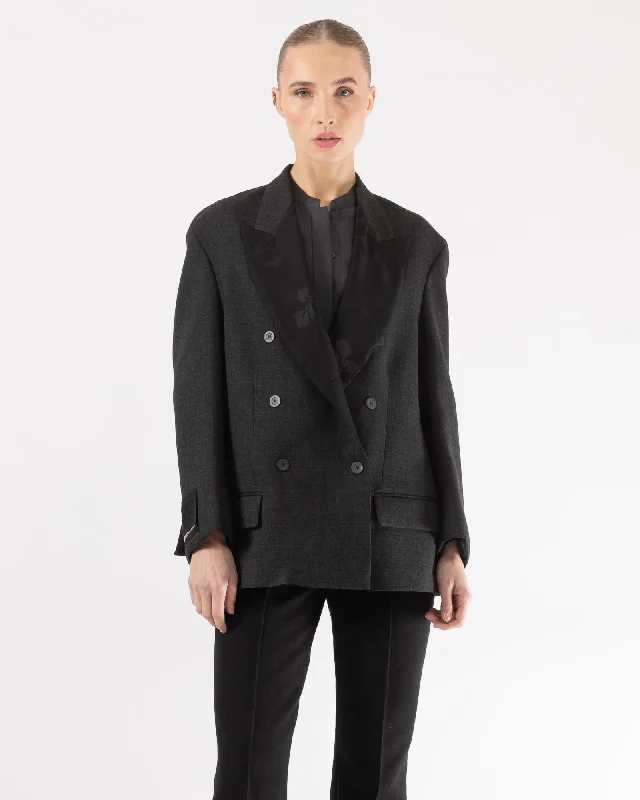 Wool Crepe Jacket