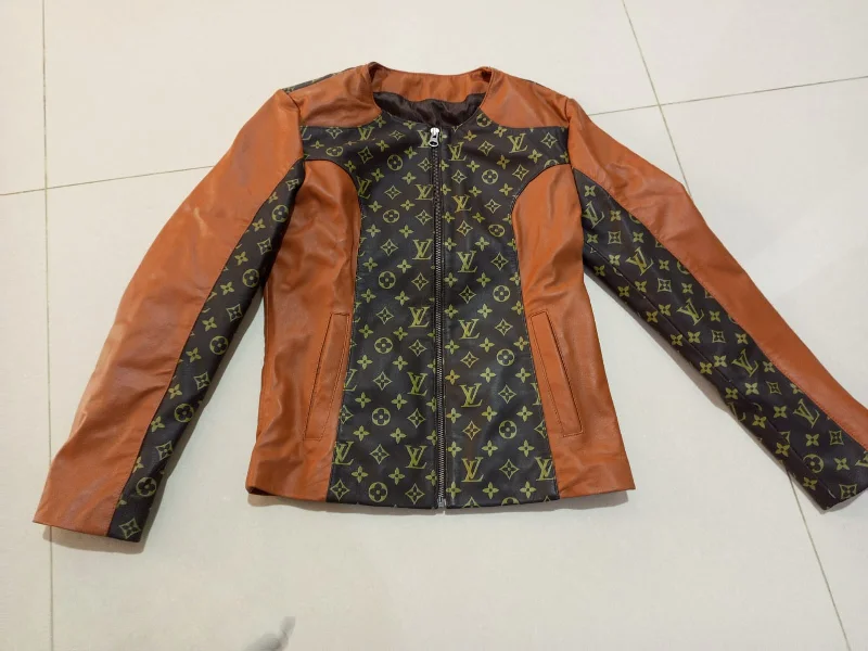 Women Designer Inspired Leather Jacket Genuine Leather