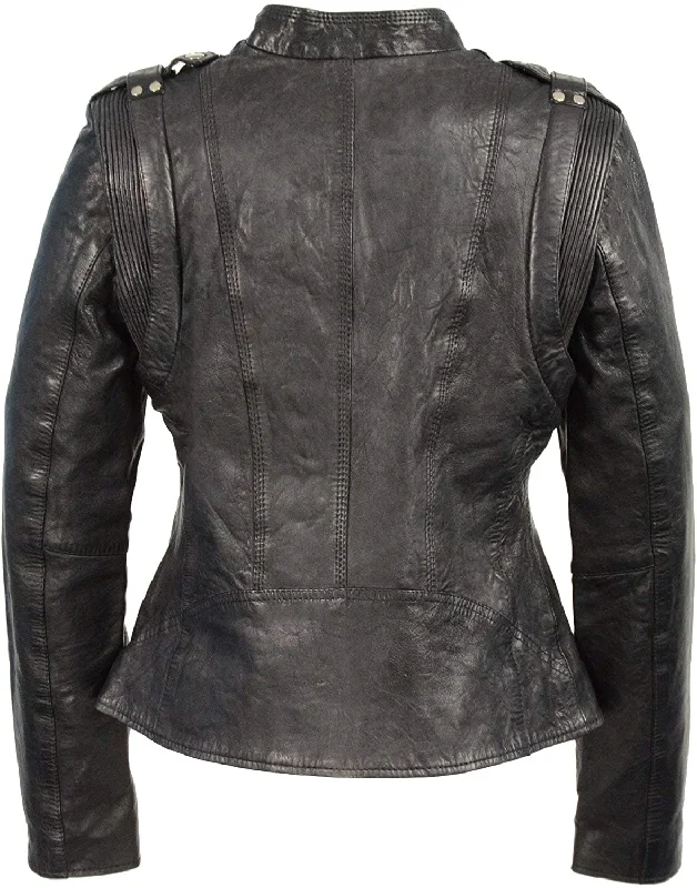 Black Double Zip Moto Jacket