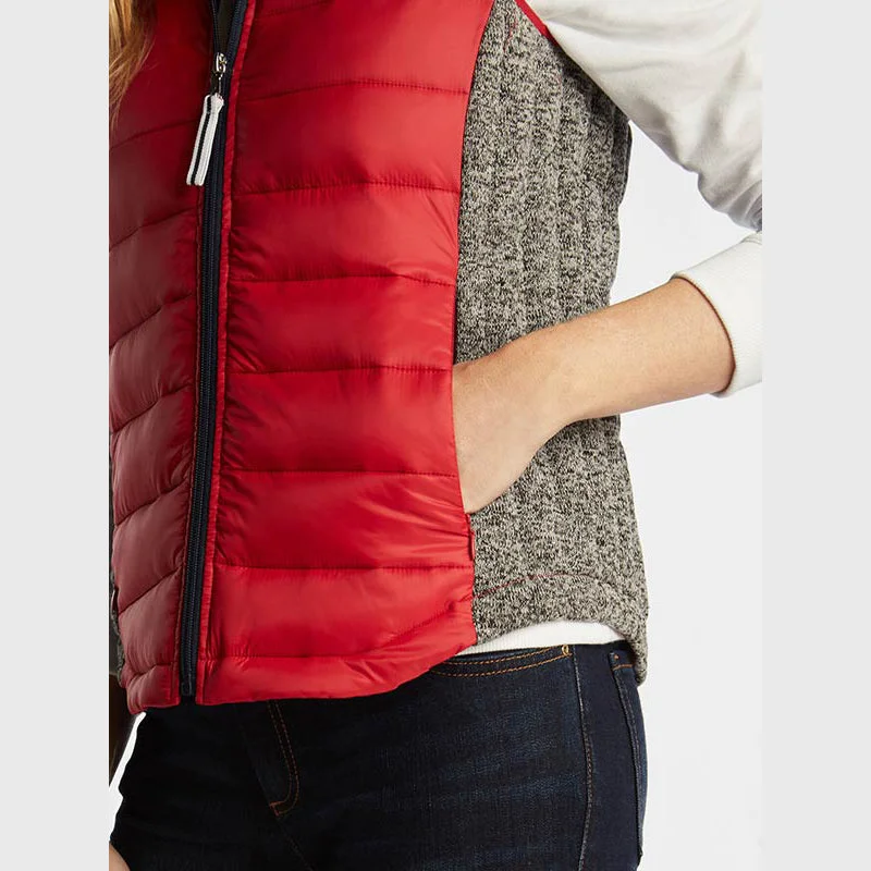 Womens Red Puffer Vest