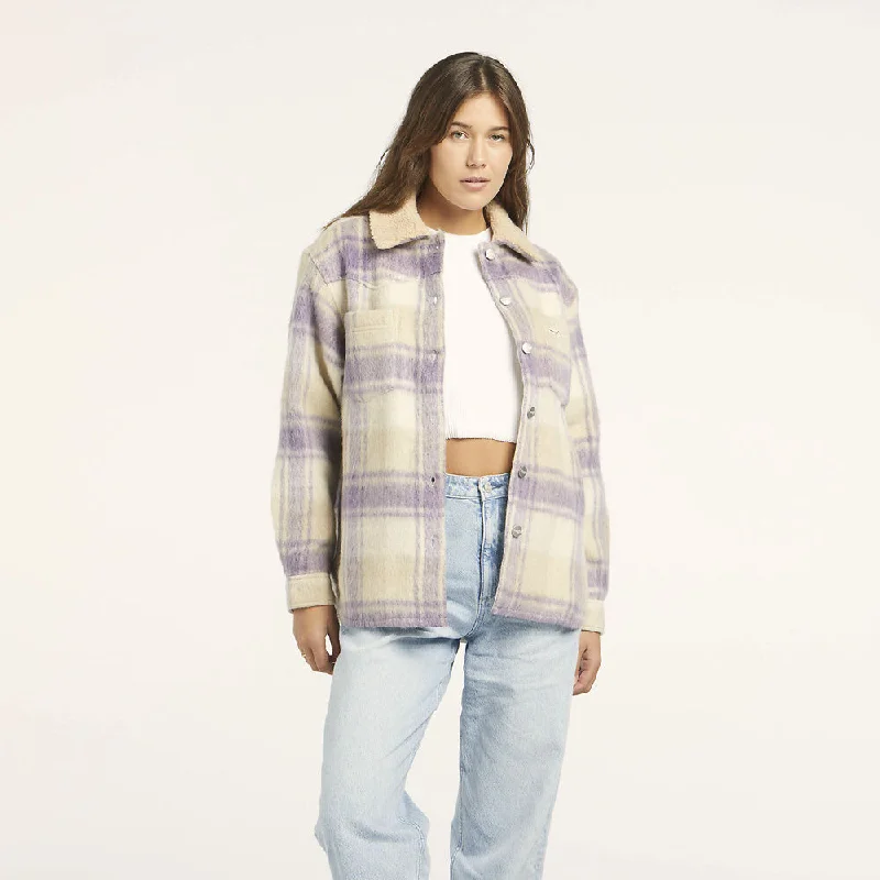 WRANGLER STROKES PLAID COAT LAVENDER FIELDS