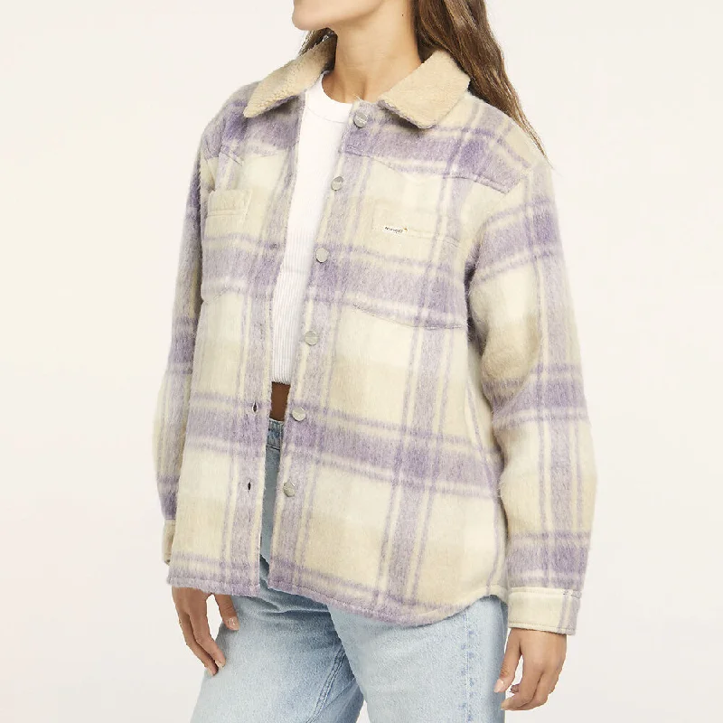 WRANGLER STROKES PLAID COAT LAVENDER FIELDS