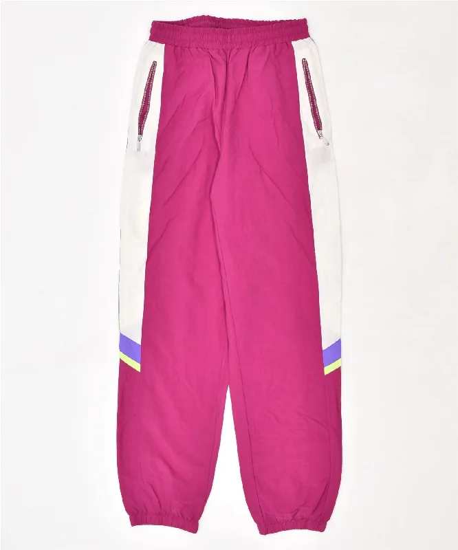 AESSE Womens Tracksuit Trousers UK 8 Small Pink