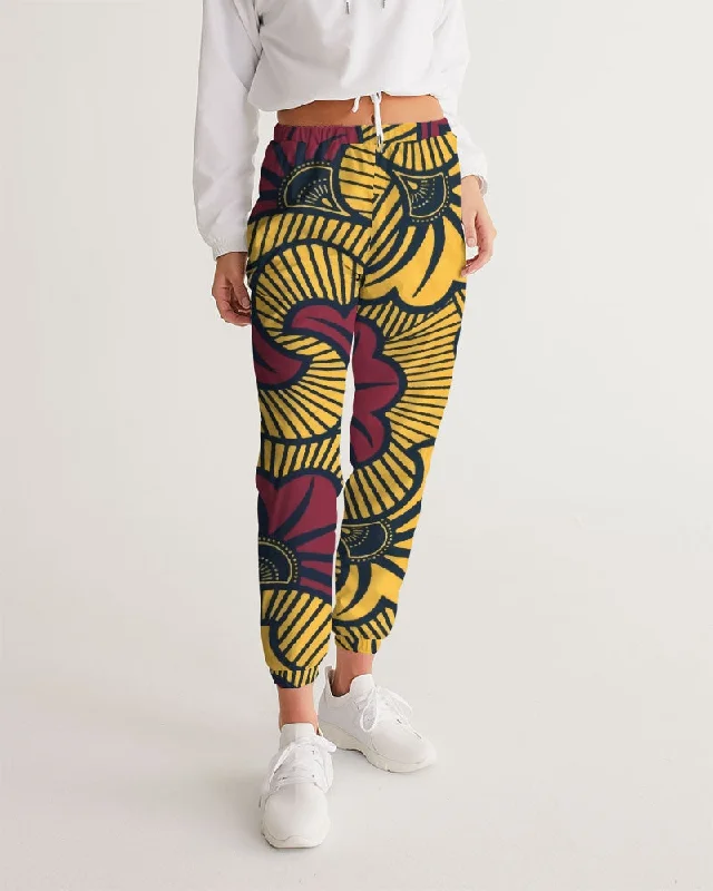 AKH African Fleurs Rouges Women's Track Pants