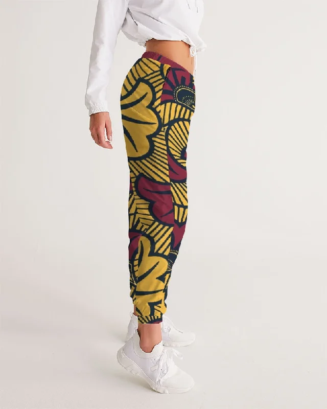 AKH African Fleurs Rouges Women's Track Pants