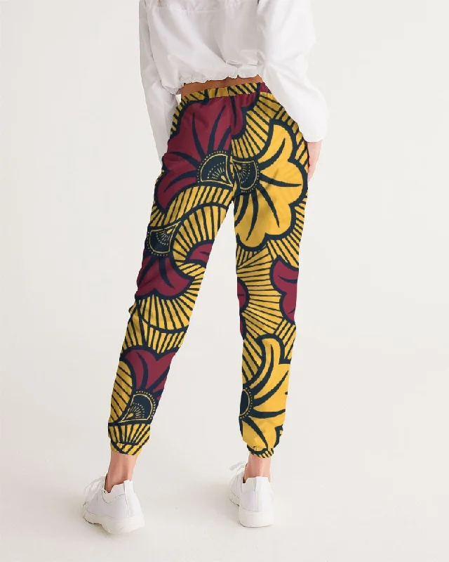 AKH African Fleurs Rouges Women's Track Pants