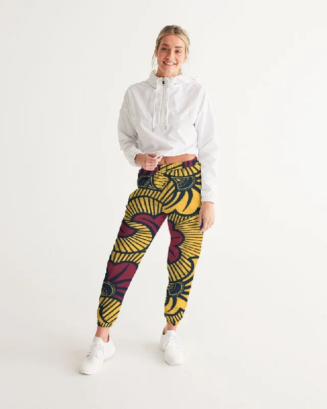 AKH African Fleurs Rouges Women's Track Pants