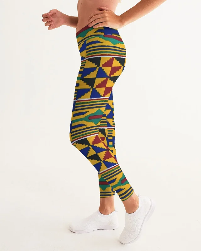 AKH African Kente Cloth Women's Yoga Pants