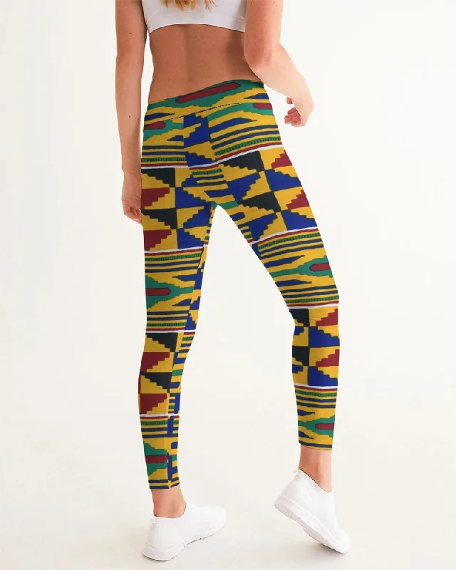 AKH African Kente Cloth Women's Yoga Pants