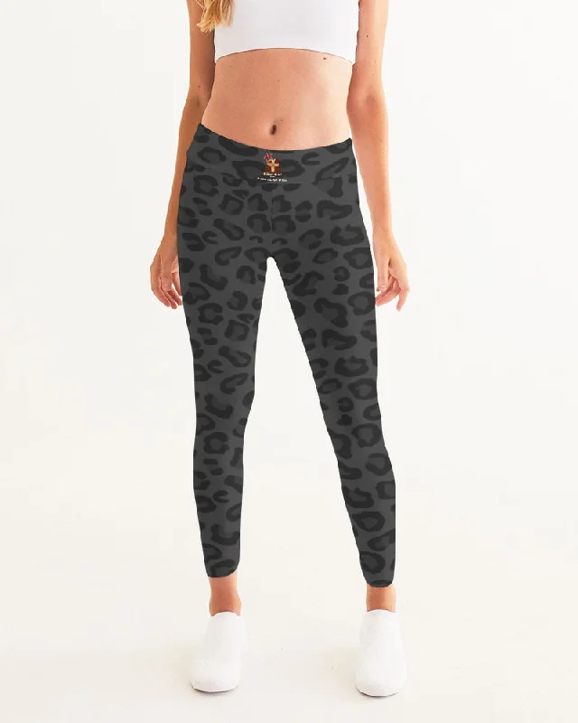 AKH Black Leopard Women's Yoga Pants