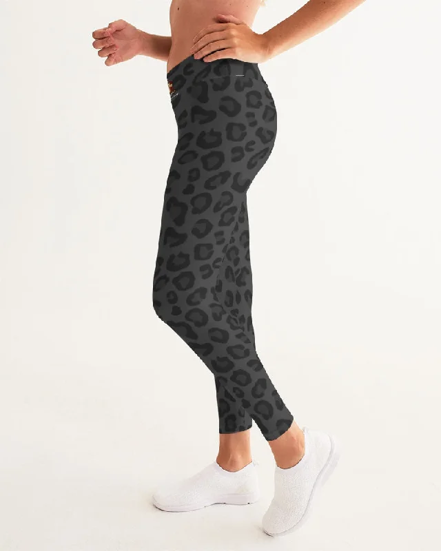 AKH Black Leopard Women's Yoga Pants