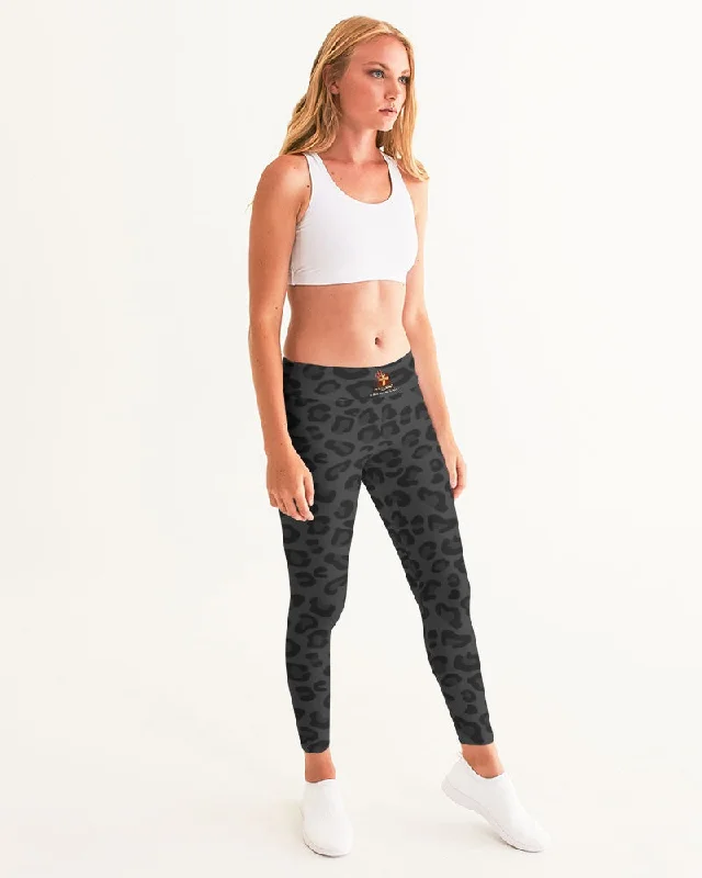 AKH Black Leopard Women's Yoga Pants