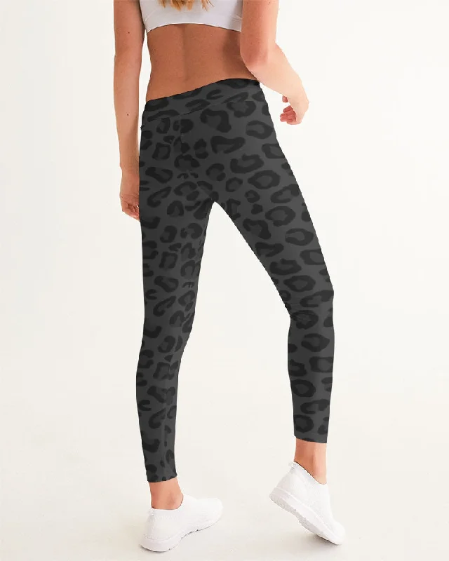 AKH Black Leopard Women's Yoga Pants