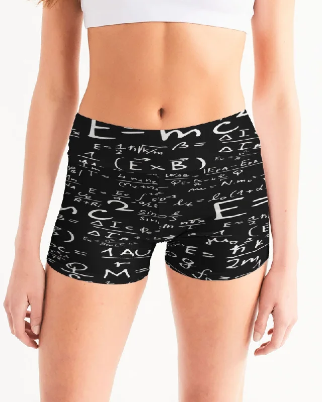 AKH E = MC squared Women's Mid-Rise Yoga Shorts