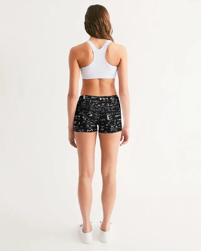 AKH E = MC squared Women's Mid-Rise Yoga Shorts