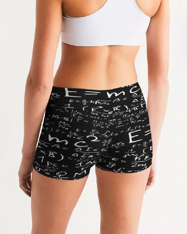 AKH E = MC squared Women's Mid-Rise Yoga Shorts